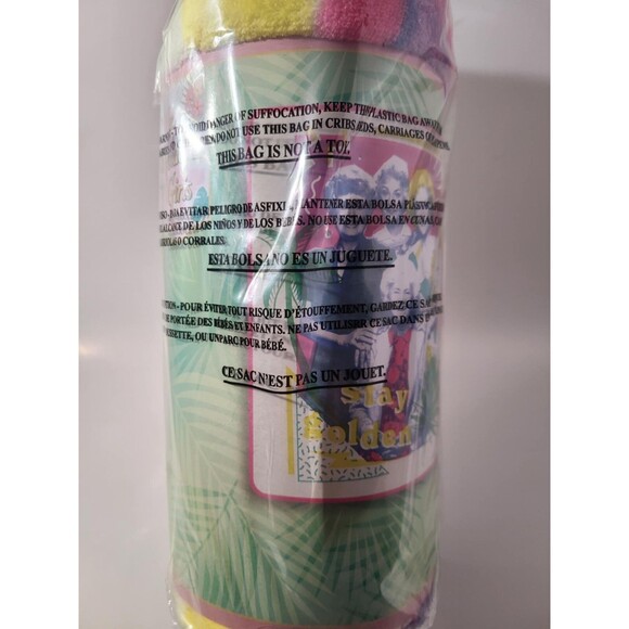 Golden Girls Blanket "STAY GOLDEN" 46" x 60" Throw Blanket NEW NWT Franco - Picture 6 of 6